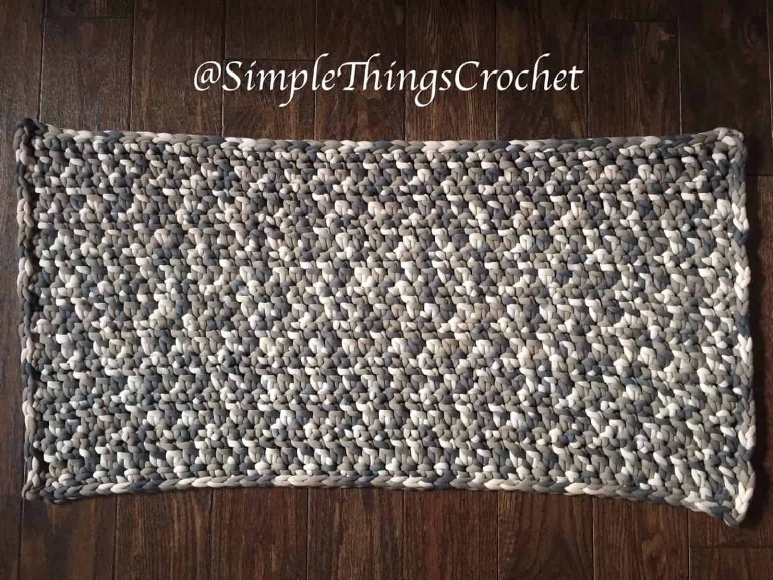 Easy Beginner Yarn Rug Pattern for Your Kitchen