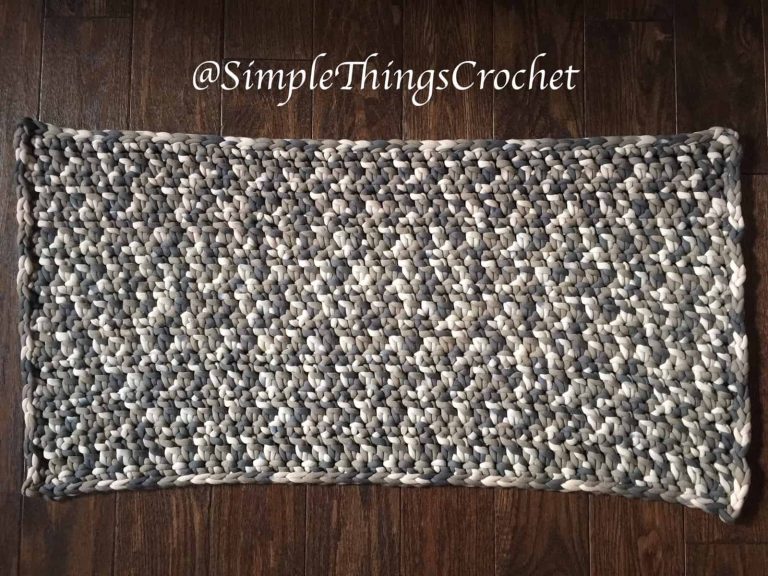 Simple Crochet Rug